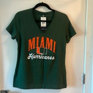 Fanatics Women’s Fit Miami Hurricanes T-Shirt NWT